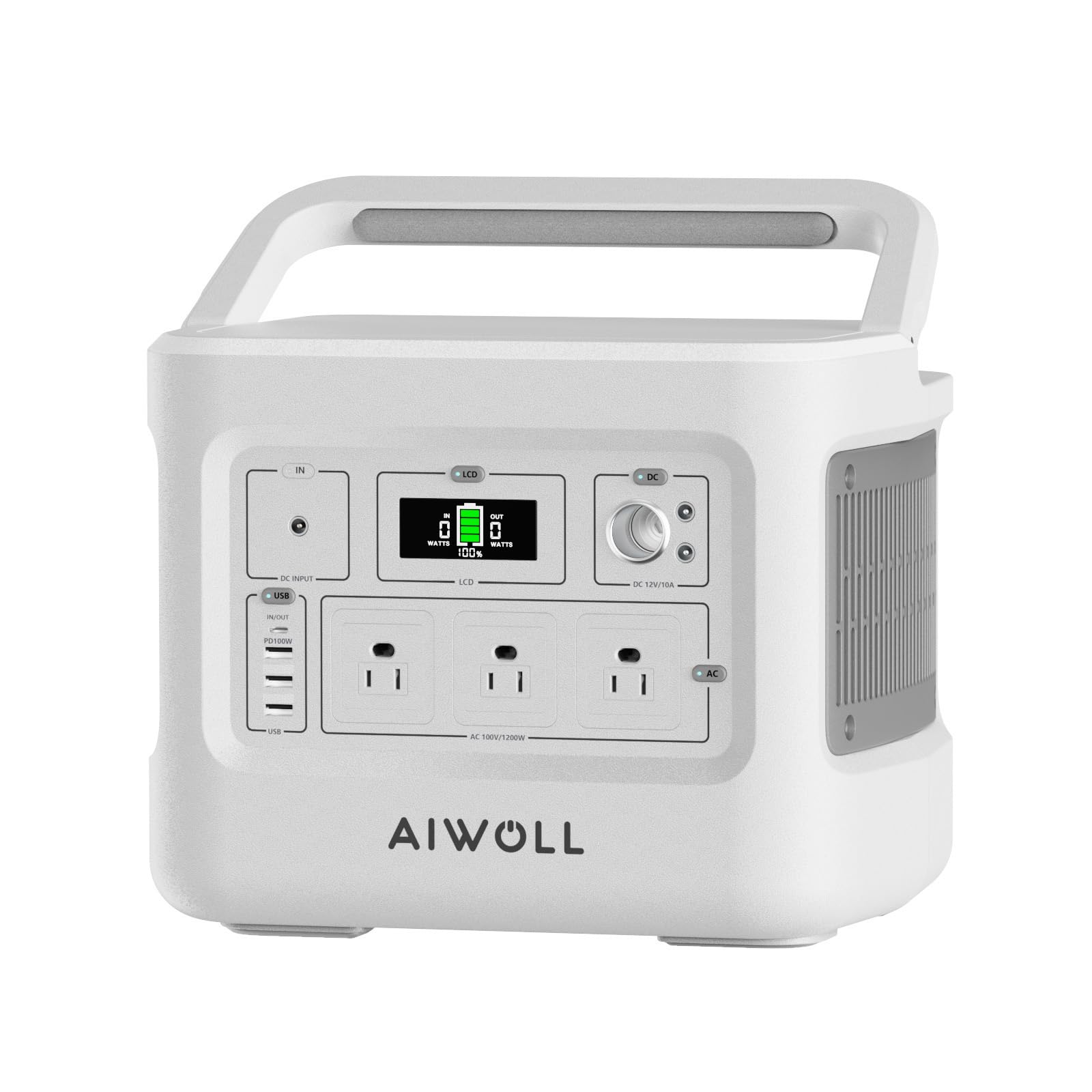 Amazon.co.jp: AIWOLL ポータブル電源リン酸鉄リチウム 1531Wh 純正弦
