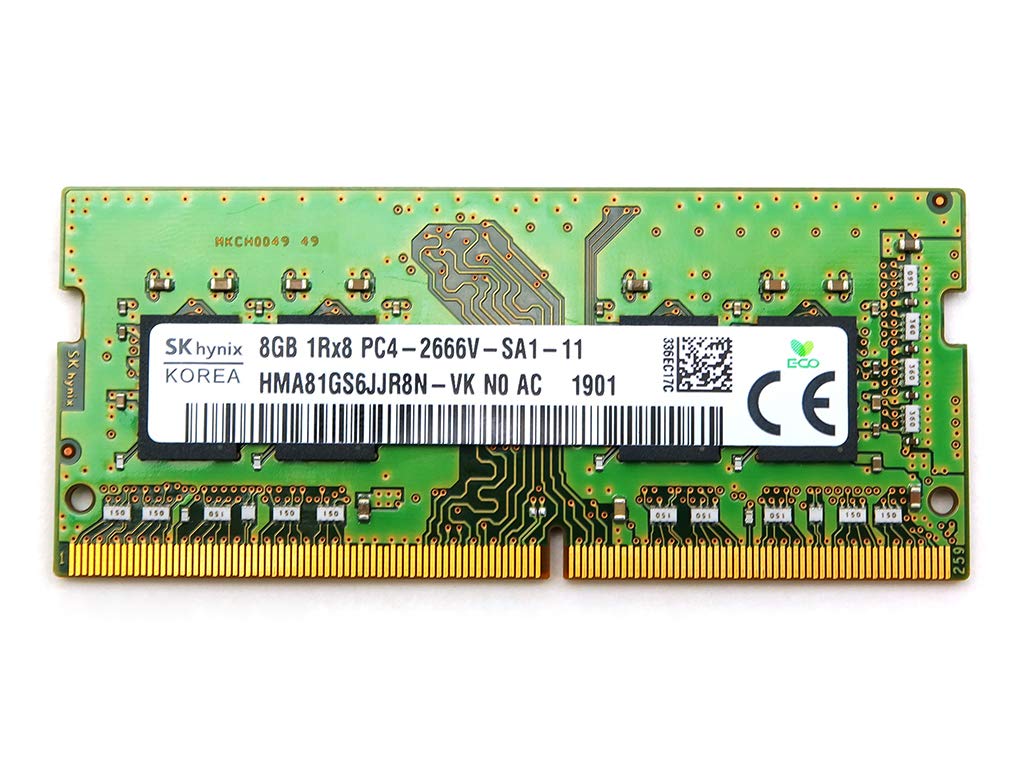 SK HYNIX 8GB 1RX8 DDR4 SO-DIMM PC4-21300 2666MHZ Memory Module