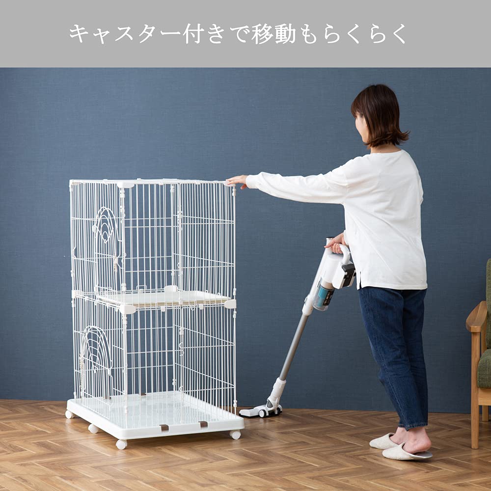 Amazon | アイリスオーヤマ 猫 ケージ オリジナルペットケージ 3段