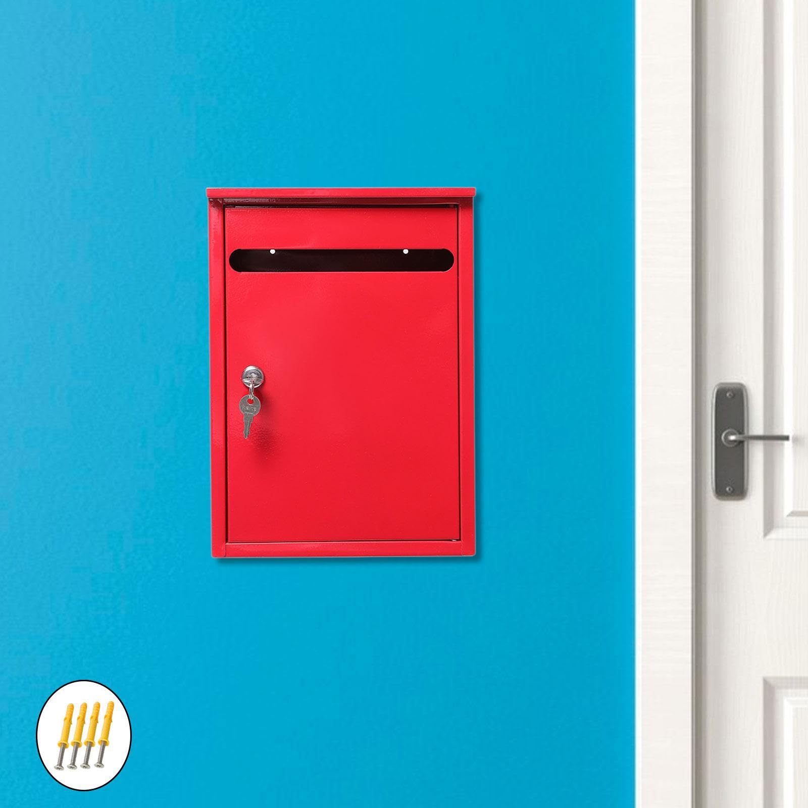 Amazon.co.jp: STARTIST 金属製郵便ポスト 壁掛け郵便受け アパート 大