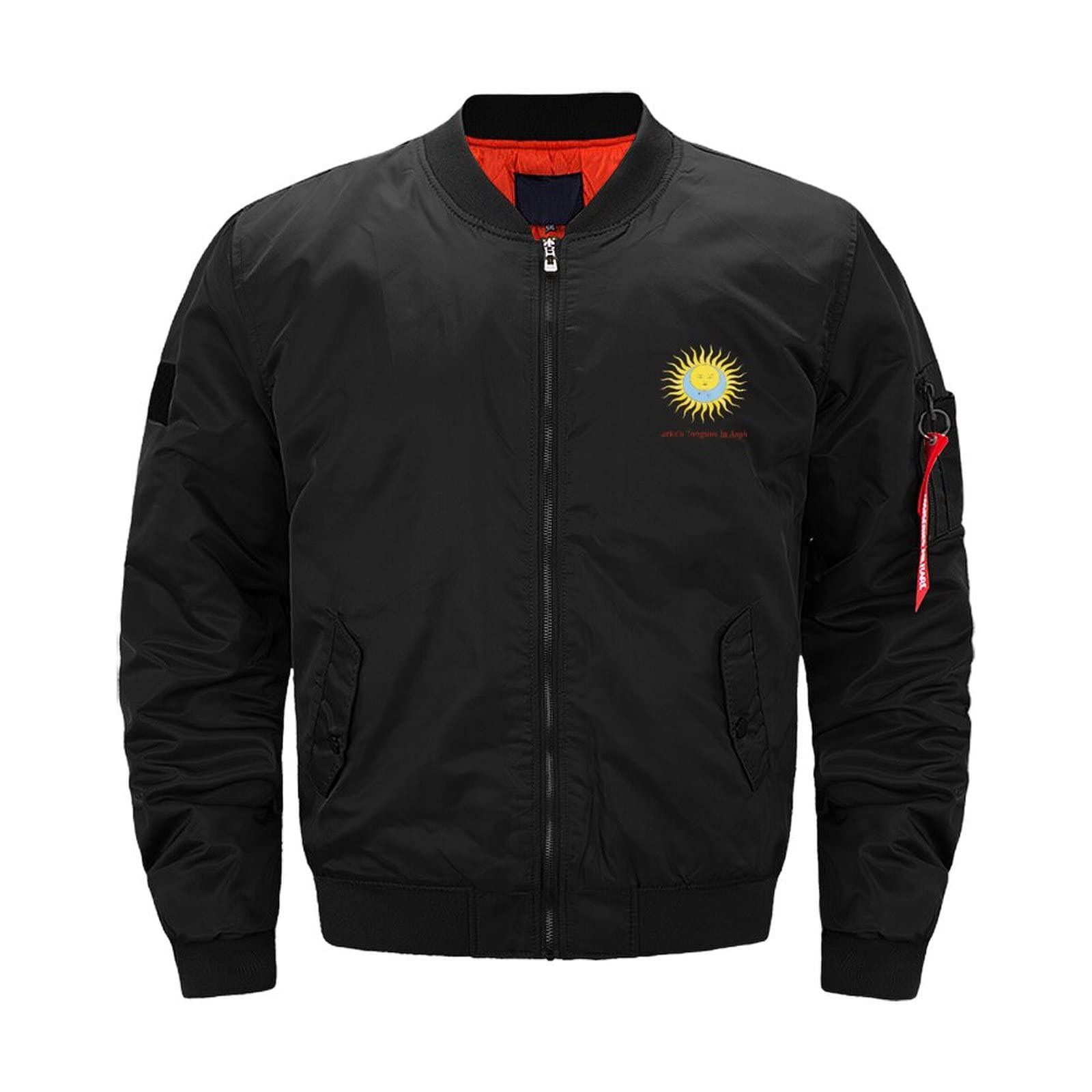 Amazon.co.jp: ミリタリージャケット MA-1 キング クリムゾン メンズ