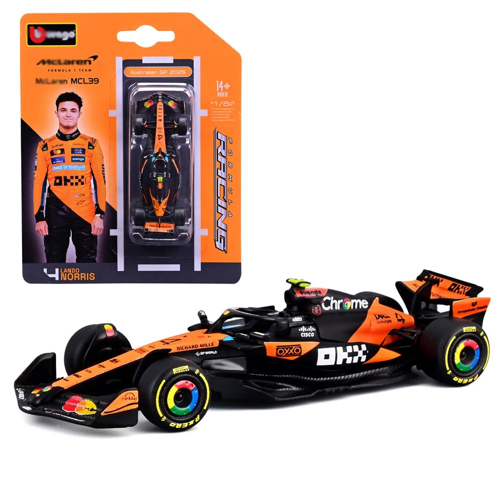 Amazon.com: 1:64 F1 Model 2025 MCL39 4# Norris 81# Model