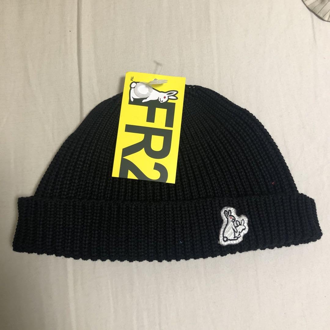 Amazon.co.jp: FR2 ファッキンラビット ビーニー ブラック ニット帽 黒