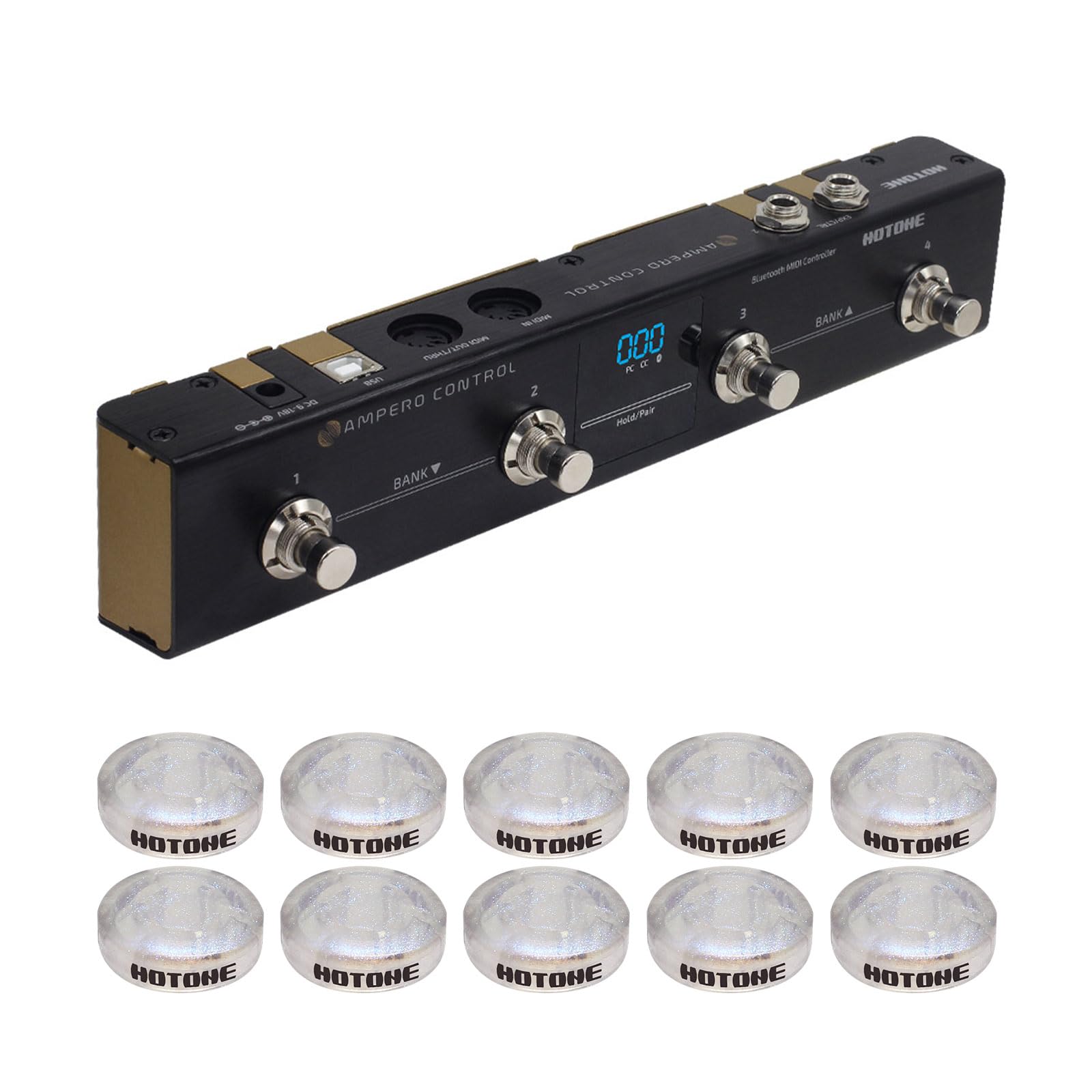 Amazon.com: HOTONE MIDI Foot Controller Pedal Bluetooth Ampero