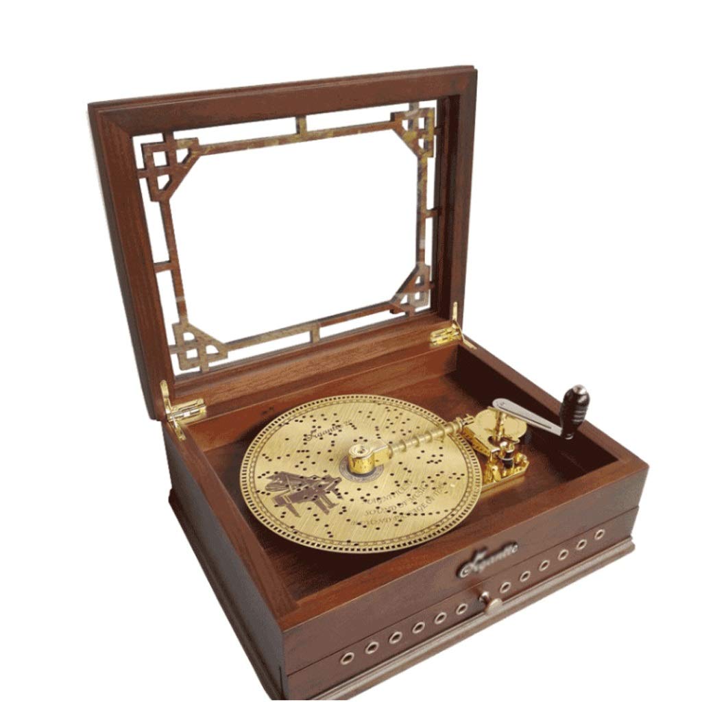 ジャング品] 木製のディスクオルゴールディスク 5枚付き ジャング品