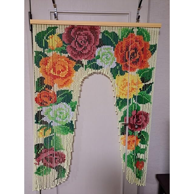 スキルタペストリー完成品 85✖️87センチ 珠のれん ビーズのれん 簾