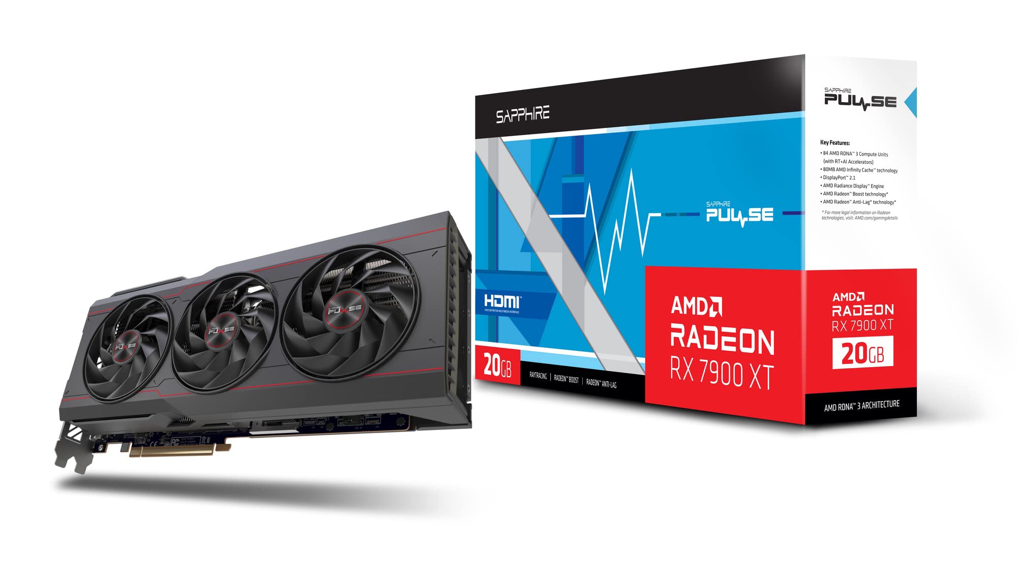 Amazon.co.jp: SAPPHIRE PULSE RADEON RX 7900 XT GAMING OC 20GB