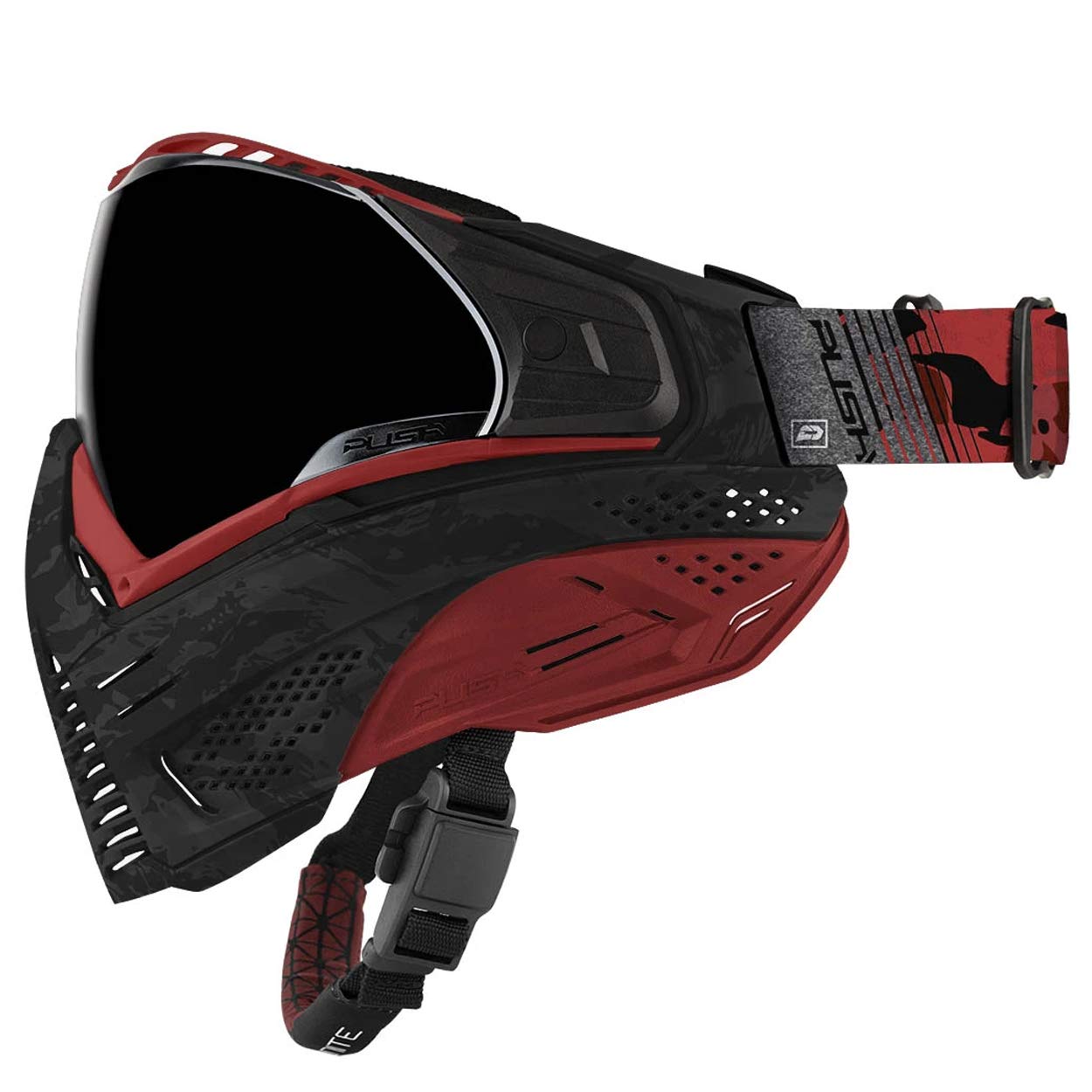 Amazon.co.jp: Push Unite ペイントボール ゴーグル マスク クアッド