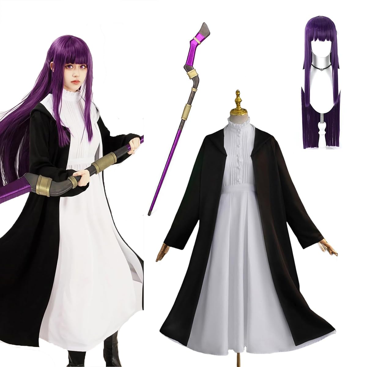 Amazon.co.jp: フェルン コスプレ衣装 葬送のフリーレン 魔法師 制服