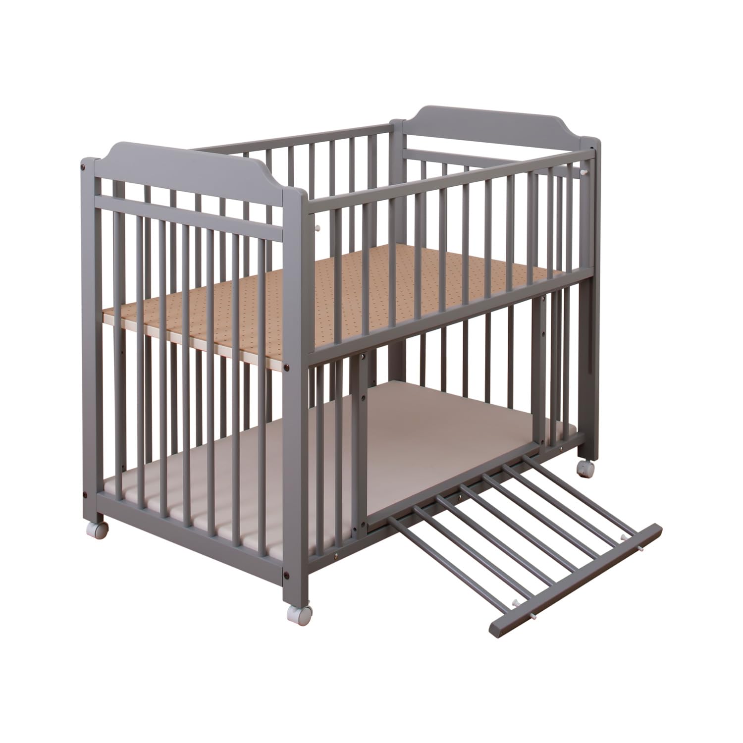 Amazon.co.jp: キンタロー ベビーベッド エクタ（ライトグレー） 日本