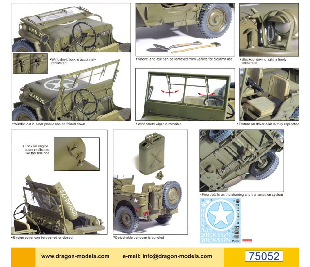 Amazon | ドラゴン 1/6 第二次世界大戦 アメリカ軍 1/4トン 4×4