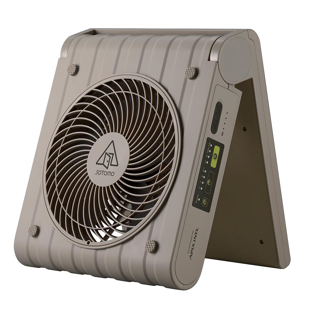 Amazon.co.jp: アピックス SOTOMO ソーラーパワーファン2 無電源でも