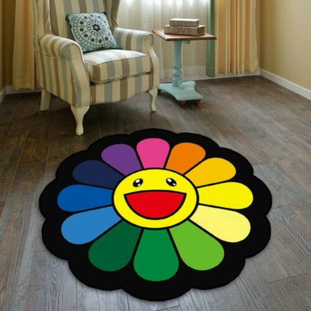 Amazon.com: Chair Mat Takashi Murakami Sunflower Cool Floor Rug