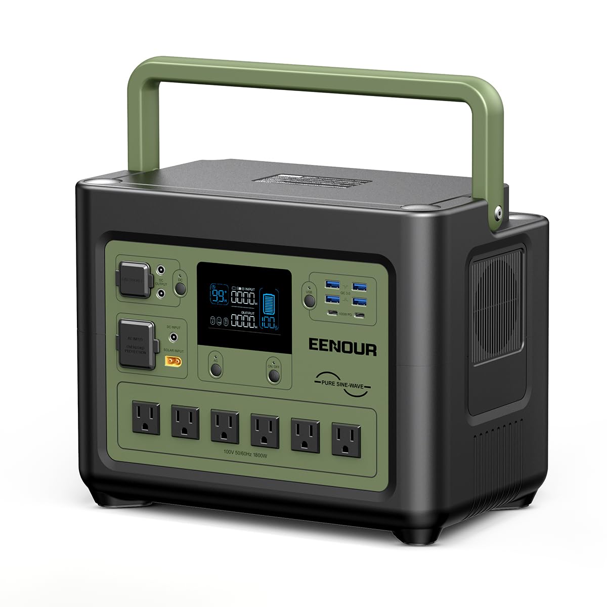 Amazon.co.jp: EENOUR ポータブル電源 P1000 大容量 1024Wh/320000mAh