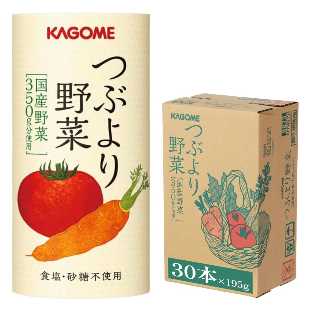 Amazon.co.jp: カゴメ つぶより野菜 野菜ジュース 30本 : 食品・飲料・お酒