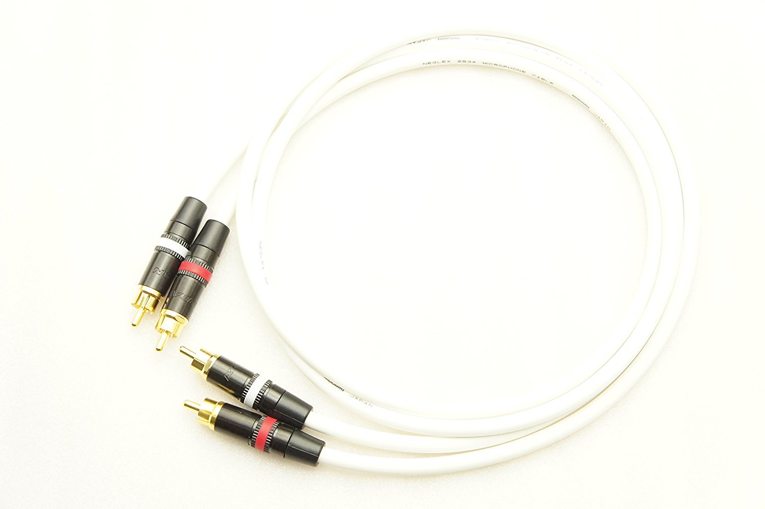 Amazon | MOGAMI モガミ 2534 RCA 赤白ライン 2本ペアケーブル 1m