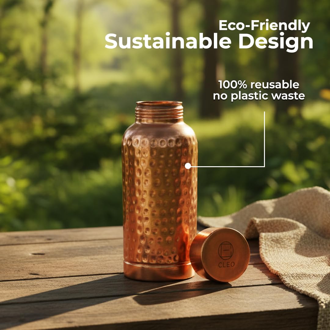 Amazon.com: AVA DESIGNZ Copper Water Bottle for Drinking, 500ml