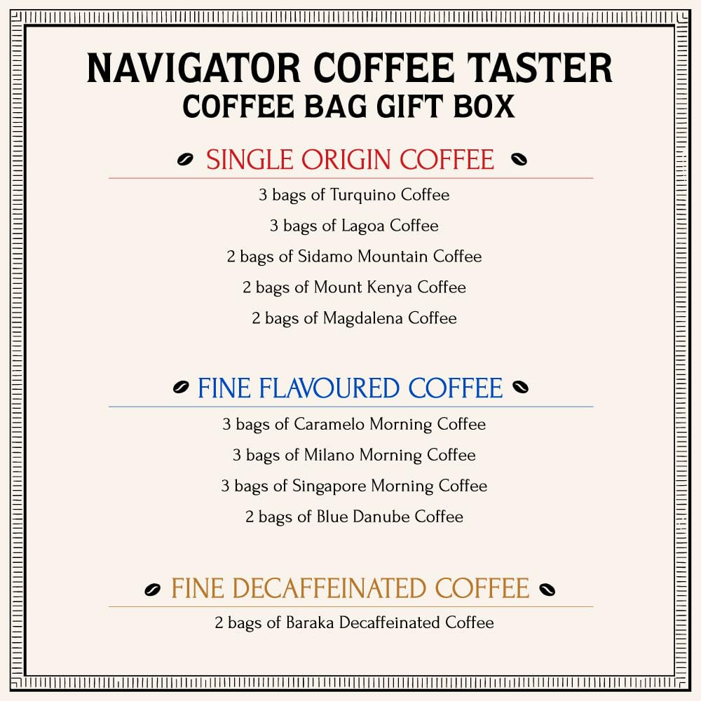 Amazon.com : Bacha Coffee | Assorted NAVIGATOR Coffee Taster, 100