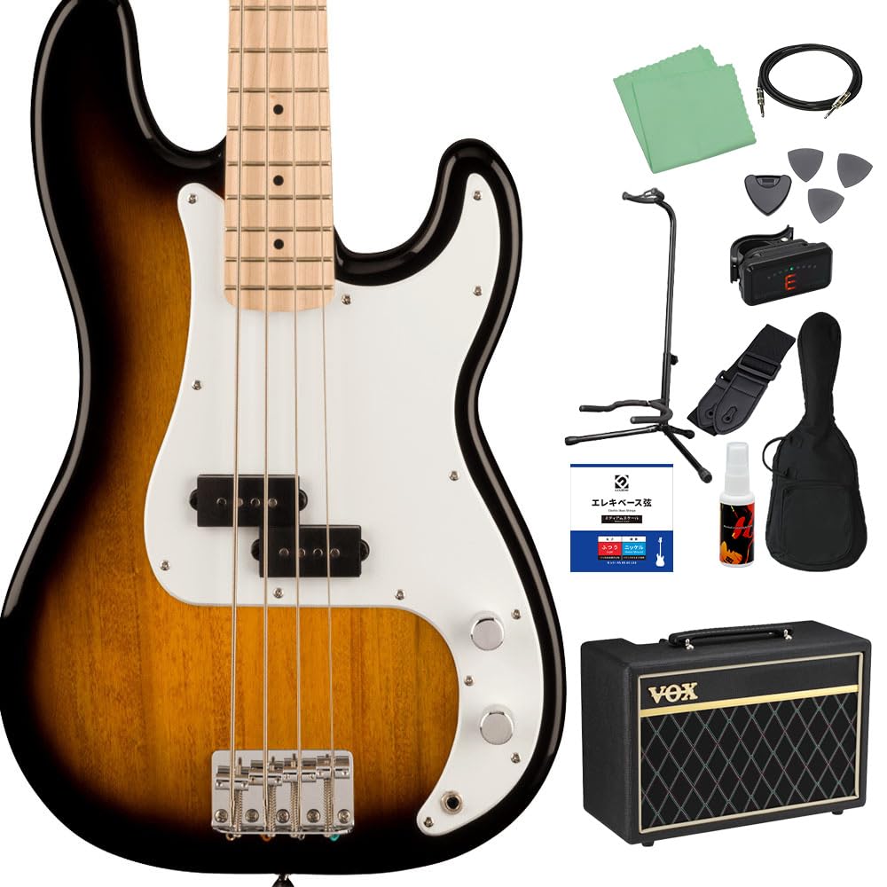 Amazon | Squier by Fender SONIC PRECISION BASS 2-Color Sunburst