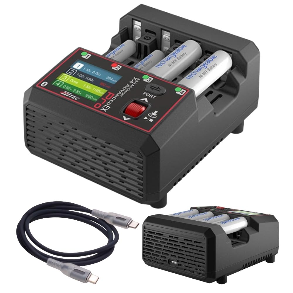 Amazon | ハイテック AA/AAA Charger X4 アドバンスEX PRO ケーブル