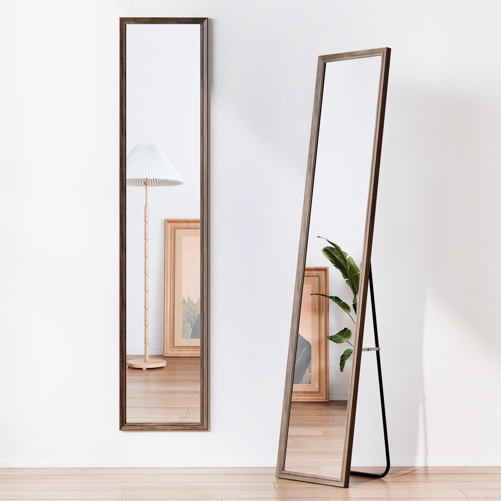 Amazon.co.jp: 姿見鏡 全身鏡 木目調 ヴィンテージ クラシック 幅30×高