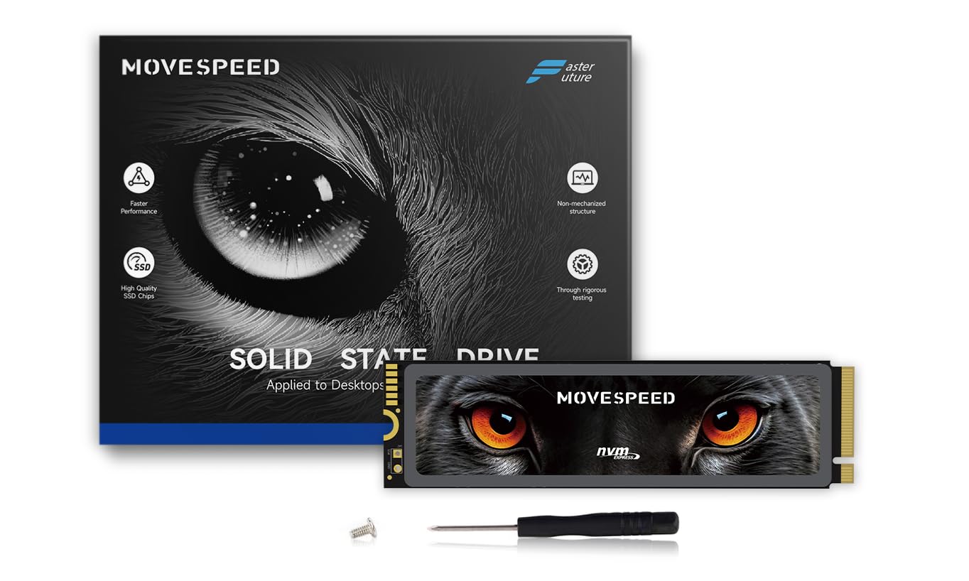 Amazon | MOVE SPEED M.2 SSD 1TB PS5動作確認済み PCIe Gen4x4 NVMe
