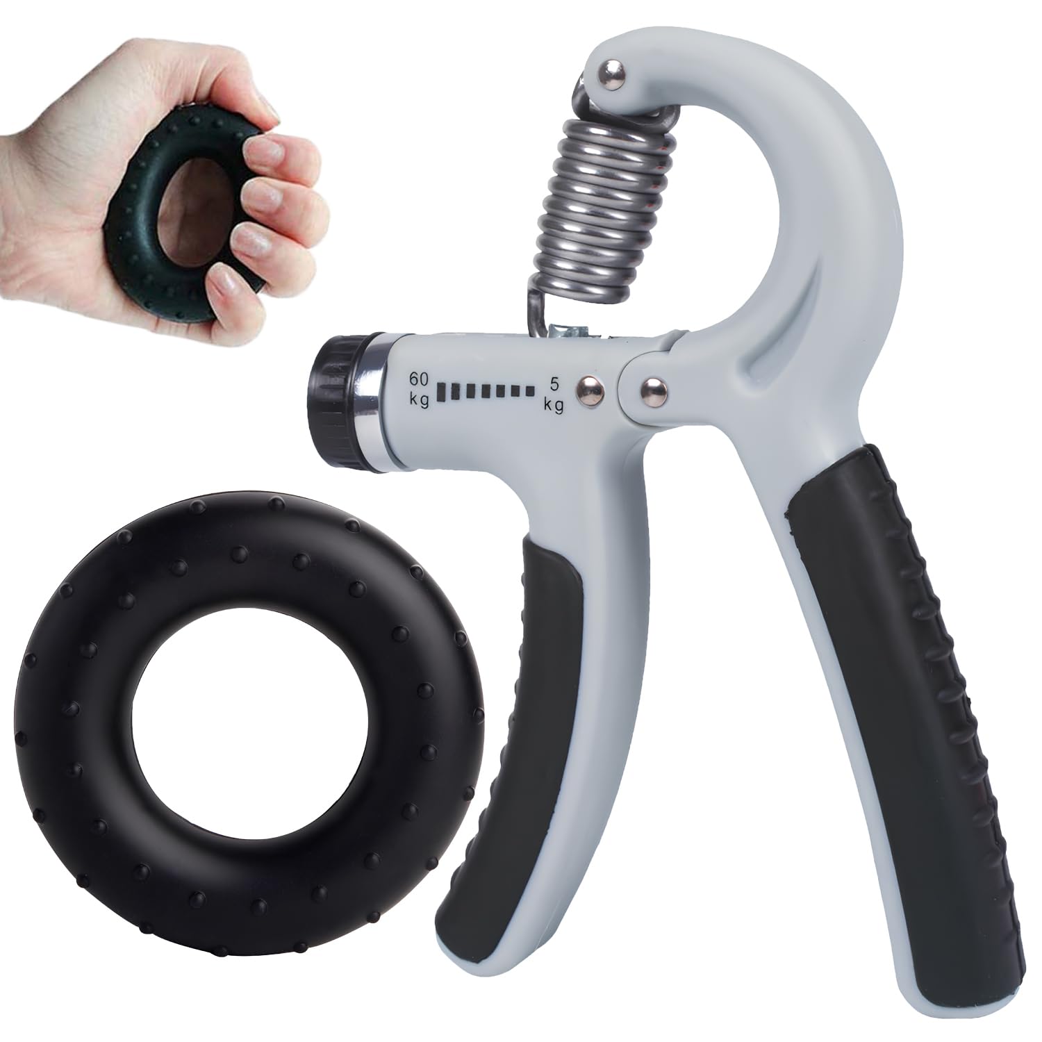 Amazon | [Fieekty]ハンドグリップ 握力増強器 エクササイズ 握力