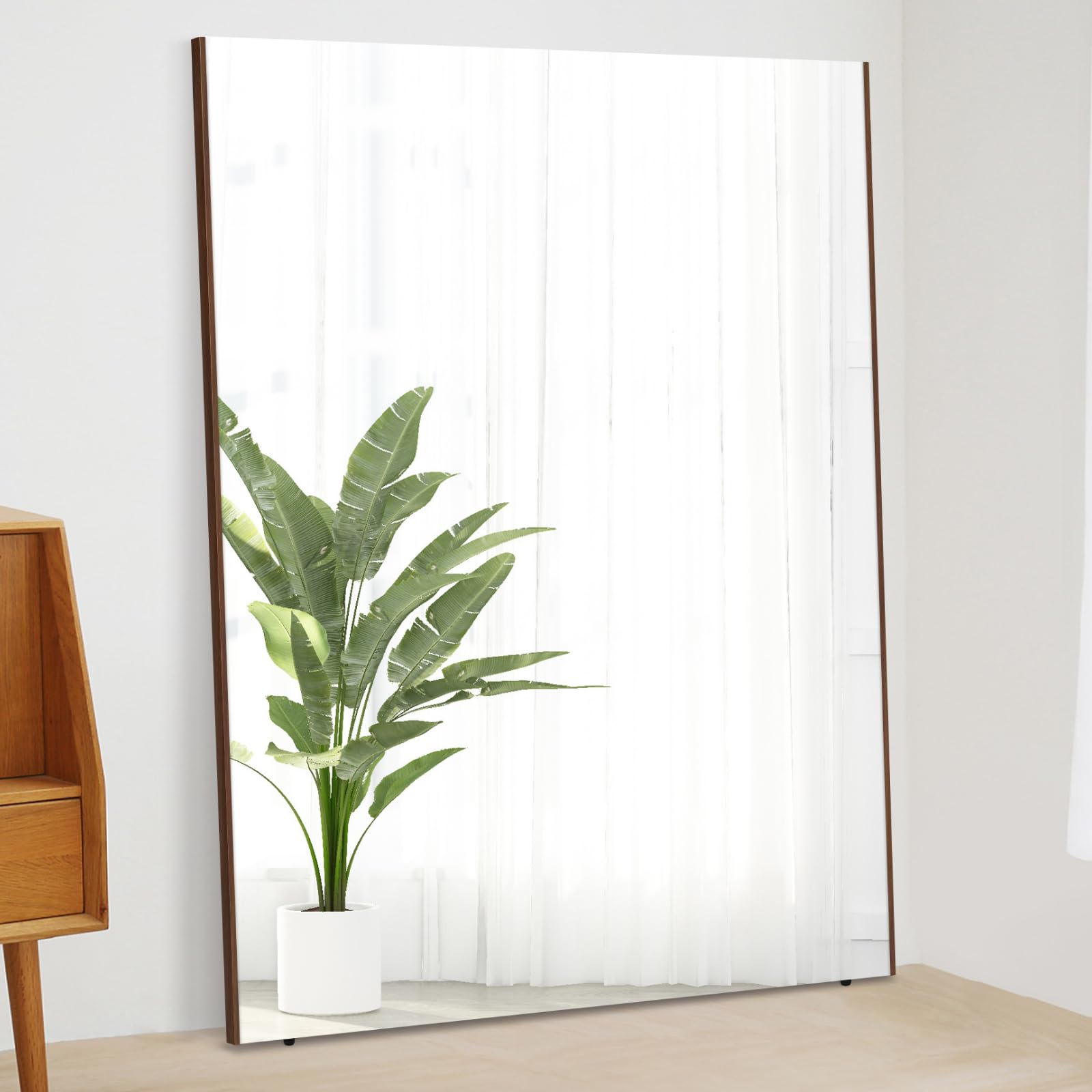 Amazon.co.jp: ofme 割れない軽量ミラー 高さ180cm×幅140cm 大型鏡