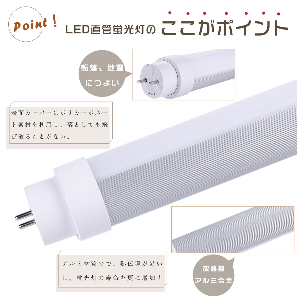 Amazon | 【30本セット】【全工事不要】LED蛍光灯 30W形 直管 63CM LED