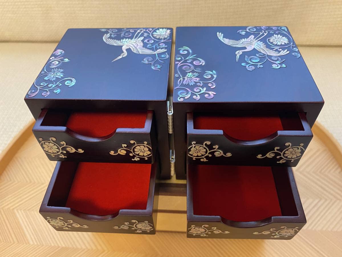 Amazon.co.jp: 韓国伝統工芸 螺鈿細工 ジュエリーボックス 小物入れ