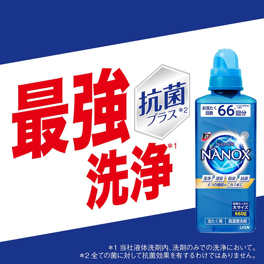 SUPER NANOX 洗濯洗剤 850g 12袋セット SUPER NANOX 洗濯洗剤 850g 12