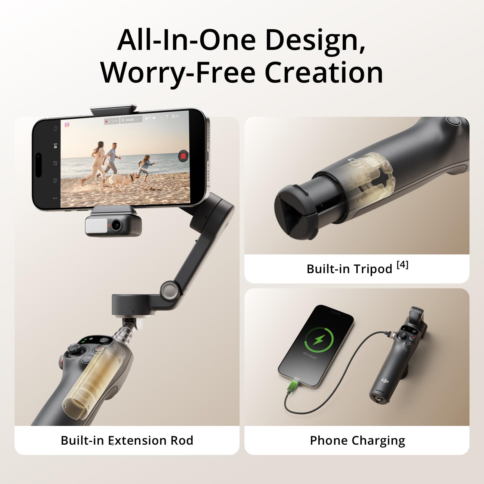 DJI Osmo Mobile 7P Gimbal Stabilizer for Smartphone 3-Axis Phone