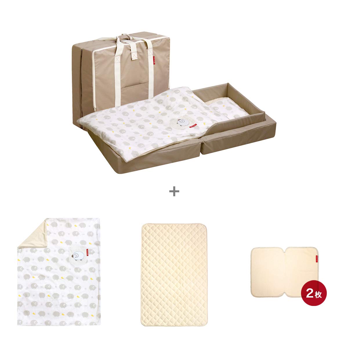 Amazon.co.jp: farska(ファルスカ) コンパクトベッドフィットL 4点