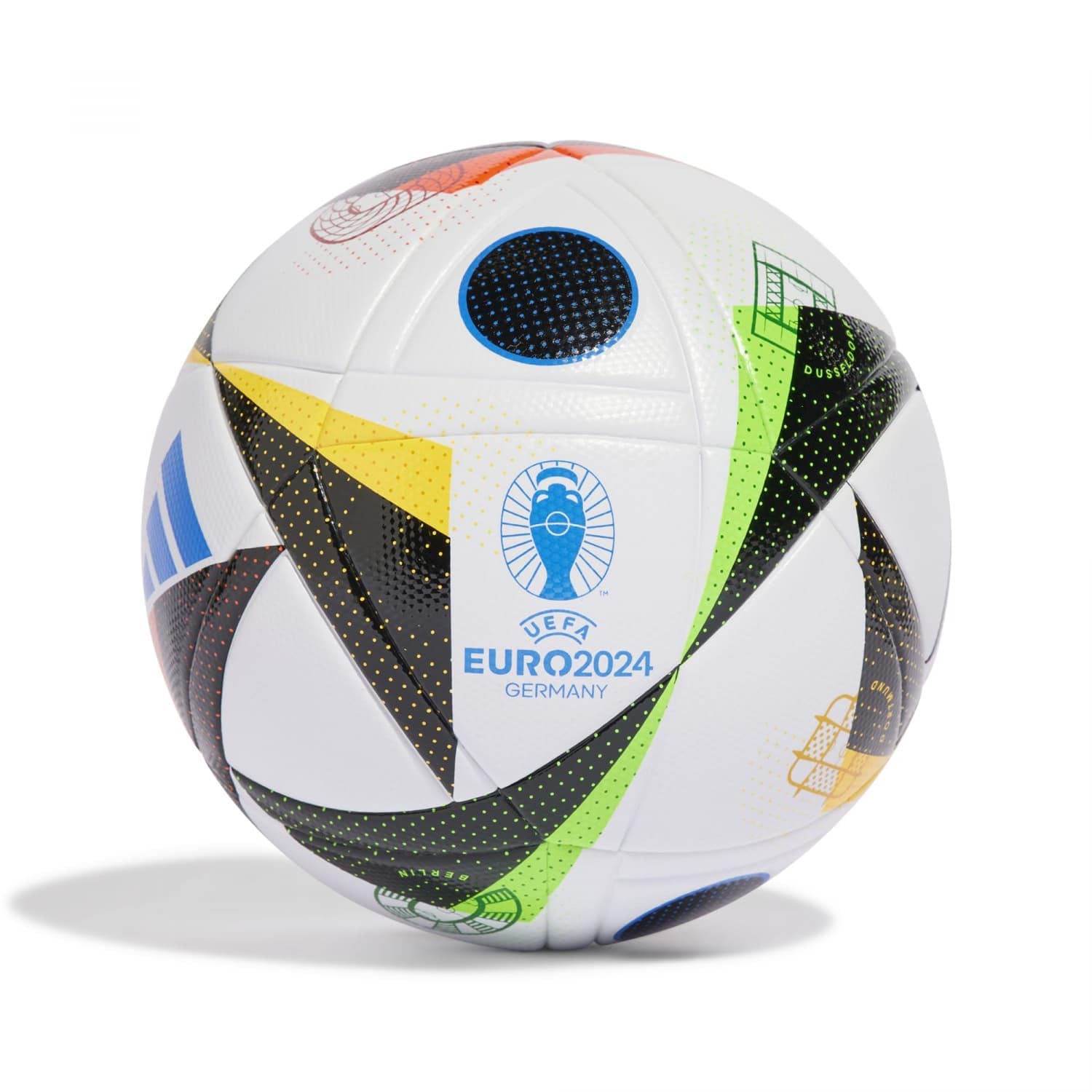 Amazon | adidas Euro24 LGE ボール ホワイト/ブラック/グロブルー 5