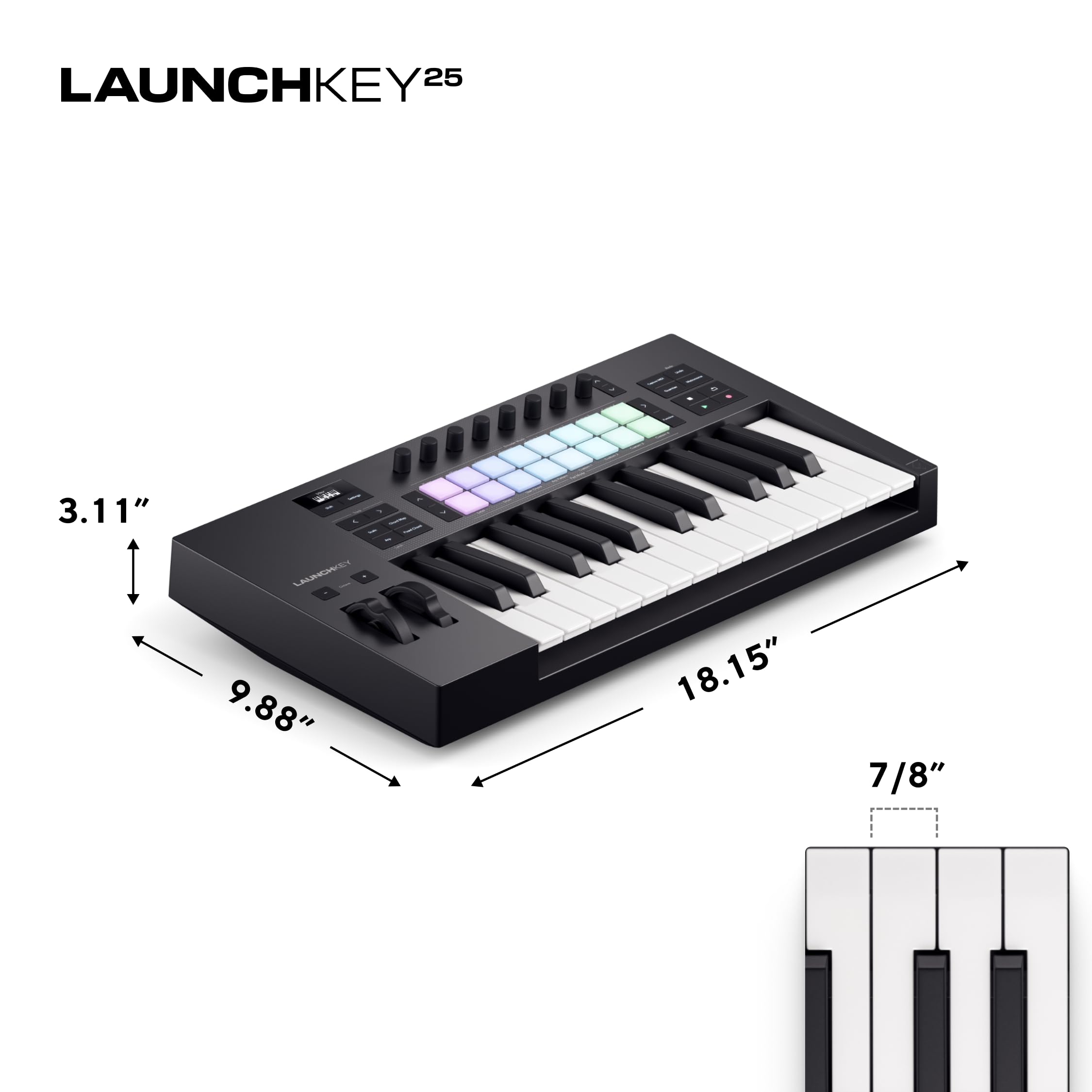 Amazon.com: Novation Launchkey 25 MK4 — Compact 25 Key, USB, MIDI