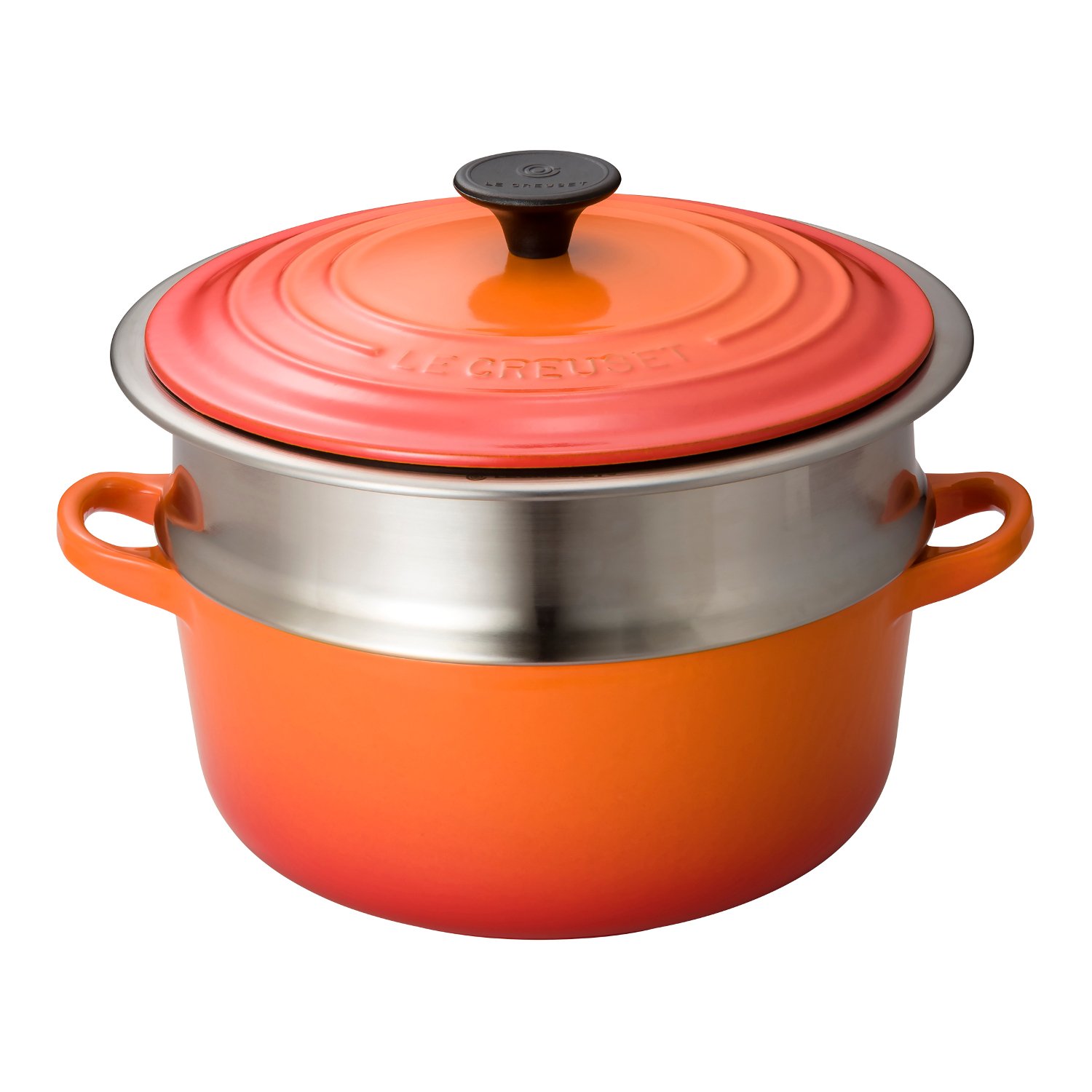 Amazon.co.jp: 【セット買い】 ルクルーゼ 蒸し器 ココット ロンド