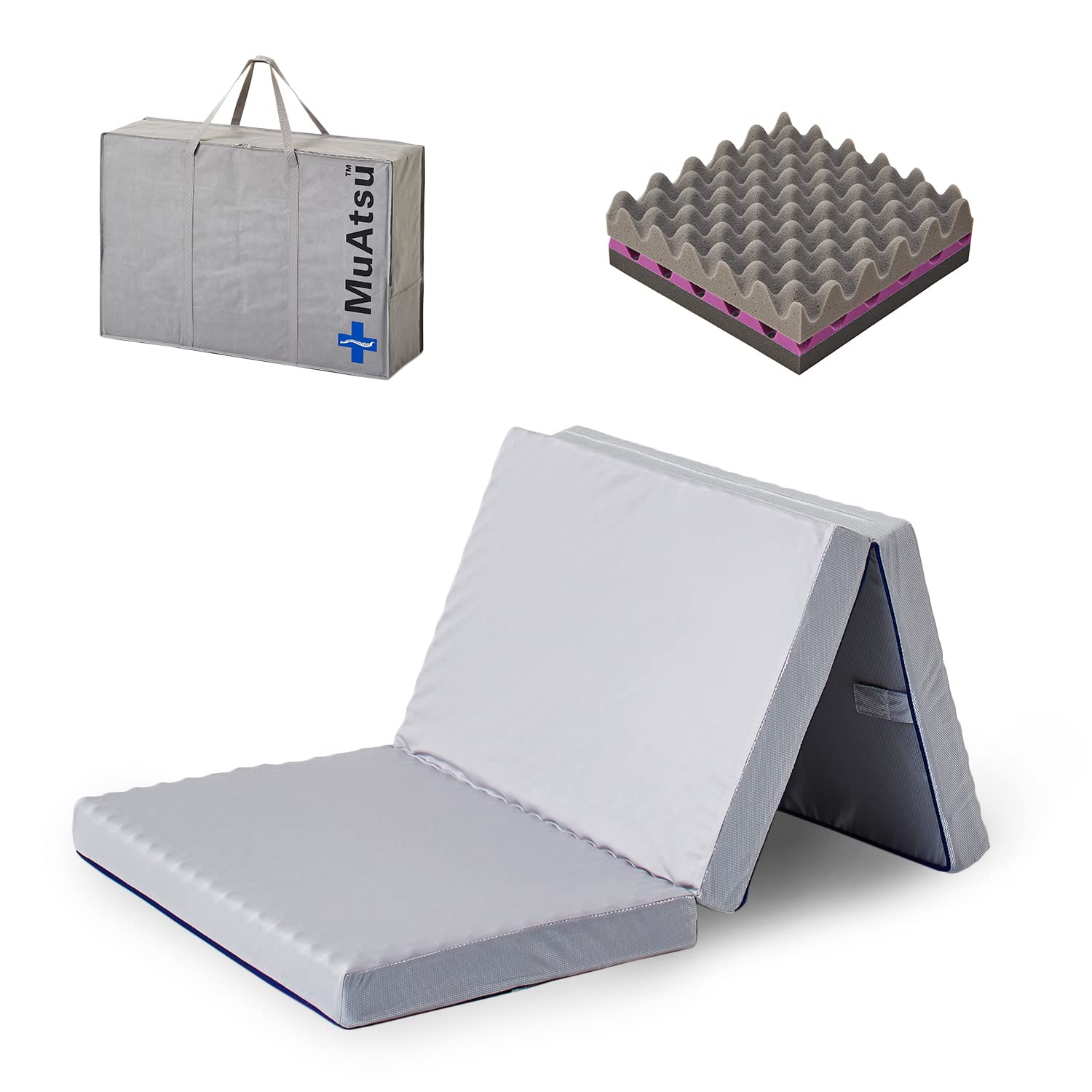 Amazon.co.jp: 昭和西川 ムアツ マットレス 三つ折り 折り畳み 敷布団