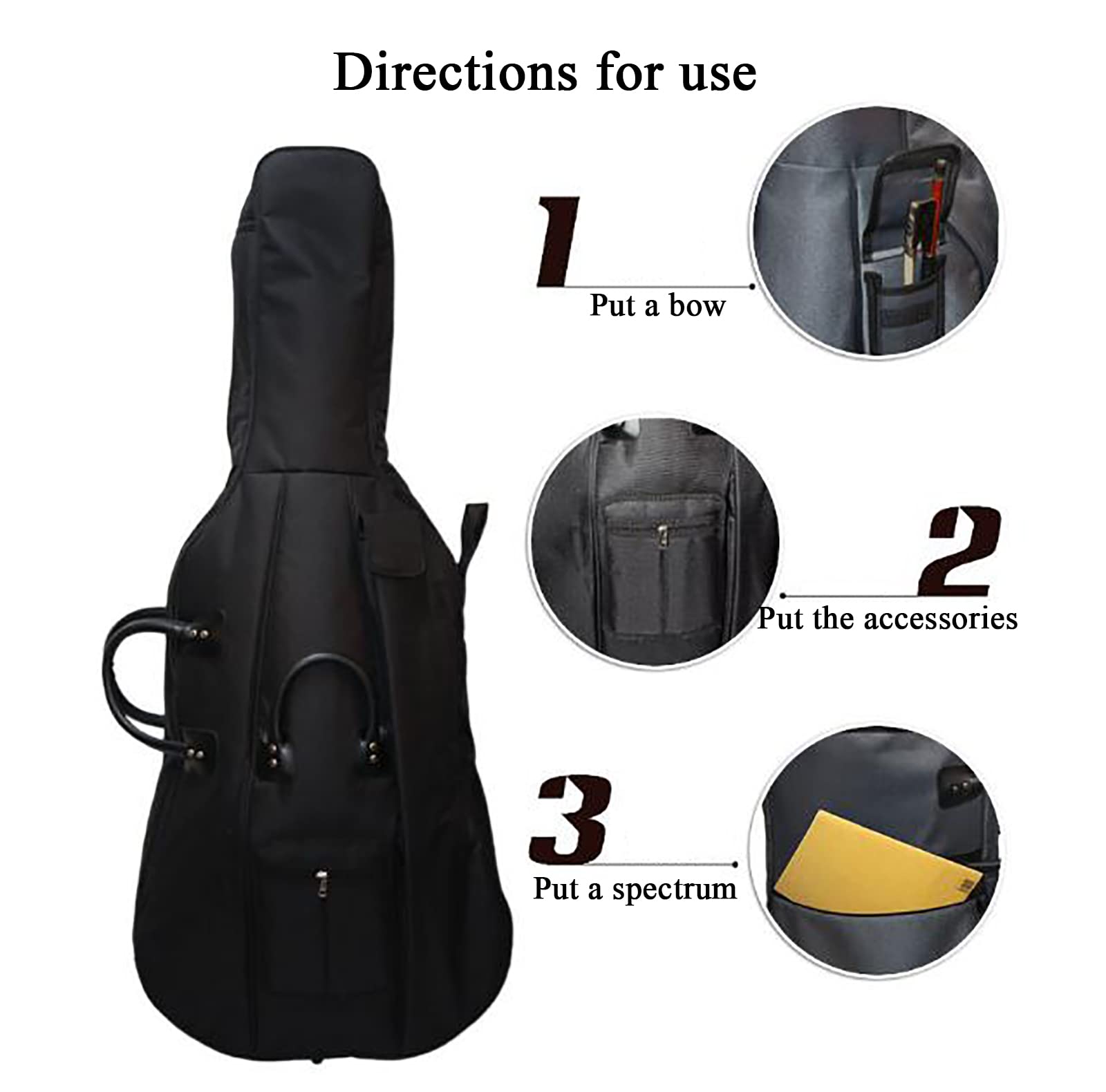 チェロ ソフトケースCarlo Giordano CC-150 4⁄4 黒 チェロ ソフト 新品