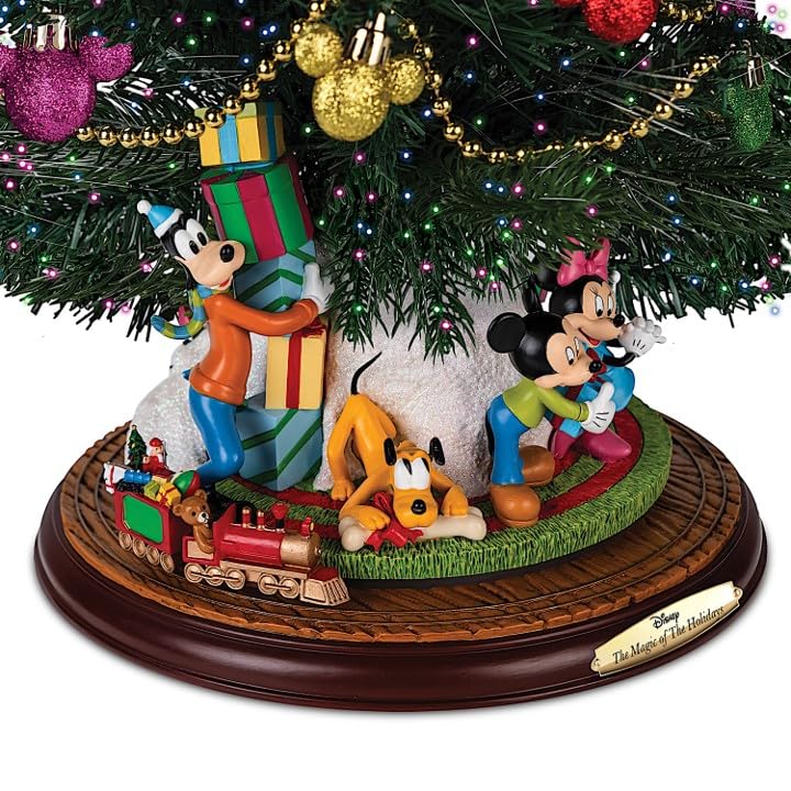 Amazon.co.jp: Bradford Exchange ディズニー 卓上クリスマスツリー