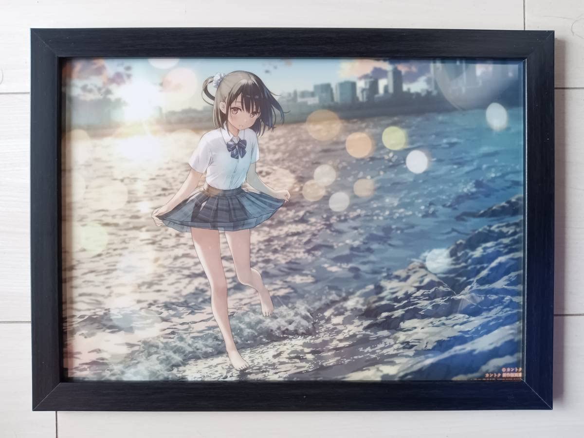 Amazon.co.jp: カントク先生・しずくちゃん 版画展・額装済・A4サイズ