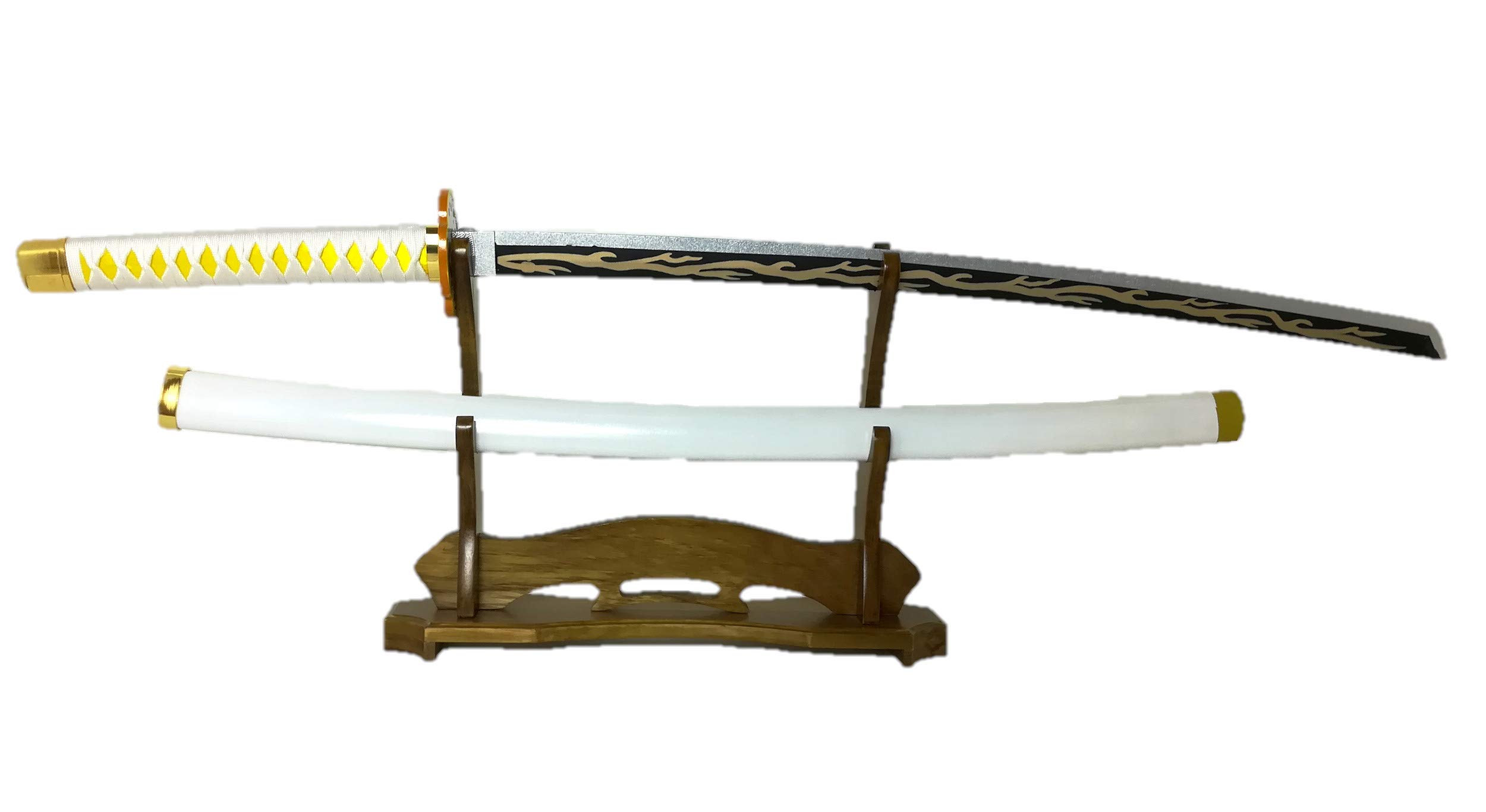 Amazon.co.jp: Kiumi 刀掛け 台座付き 無垢材 刀掛台 原木 刀置き 剣