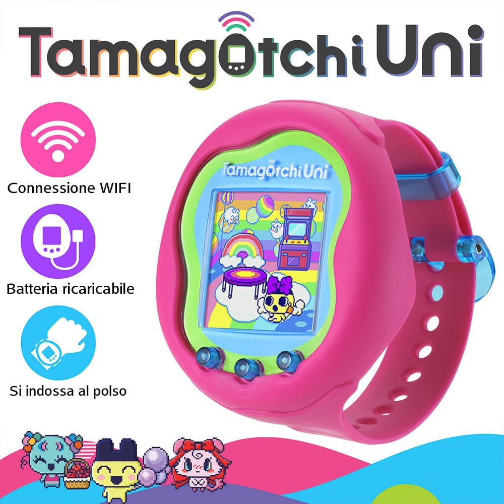 Amazon | ☆日本語プレイ可能☆ たまごっちユニ ピンク (Tamagotchi