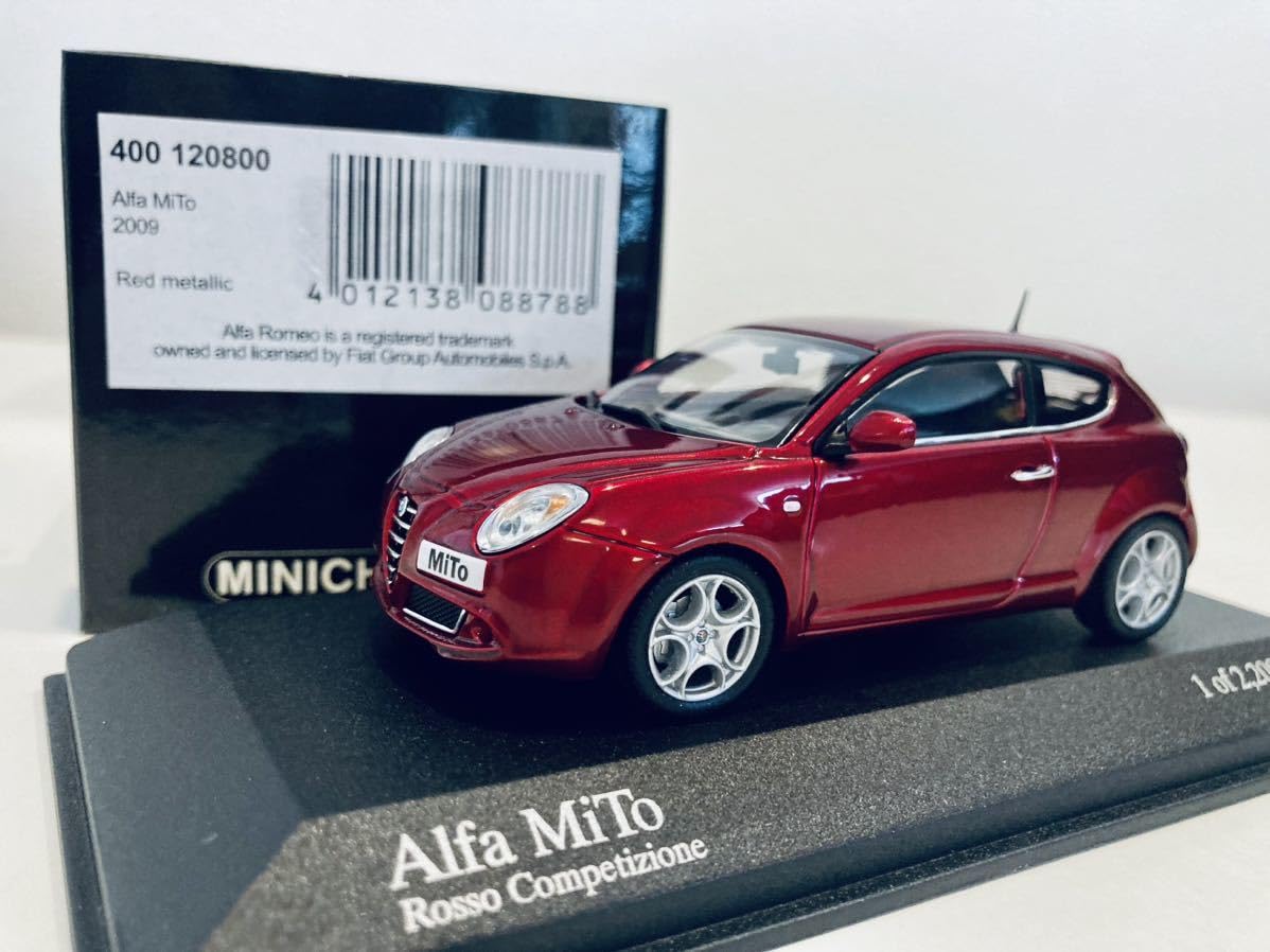 Amazon | 【】1/43 Minichamps アルファロメオ ミト 2009 Red metallic