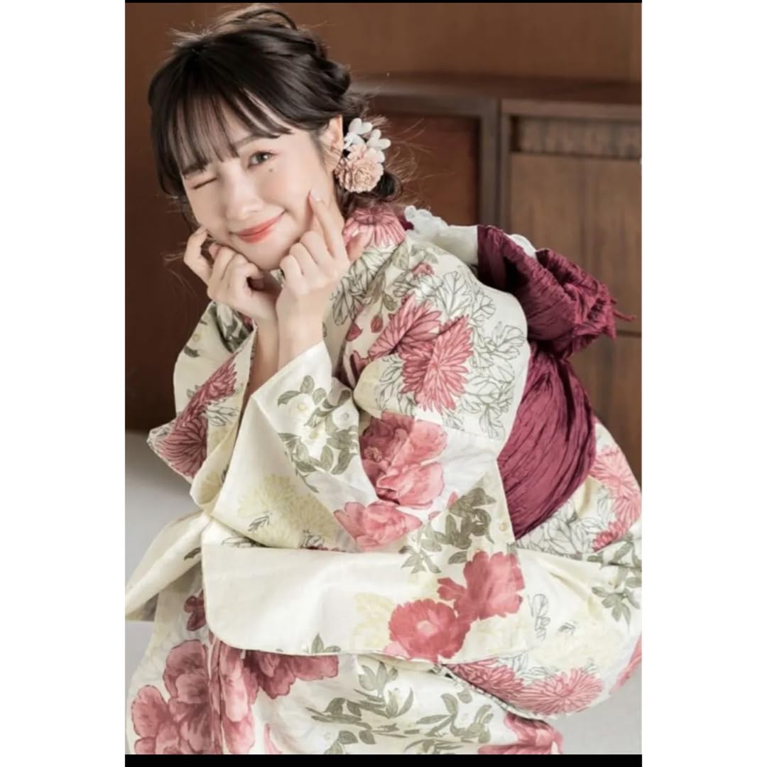 Amazon.co.jp: Dita 浴衣 夏の牡丹重ね 浴衣5点セット : ファッション