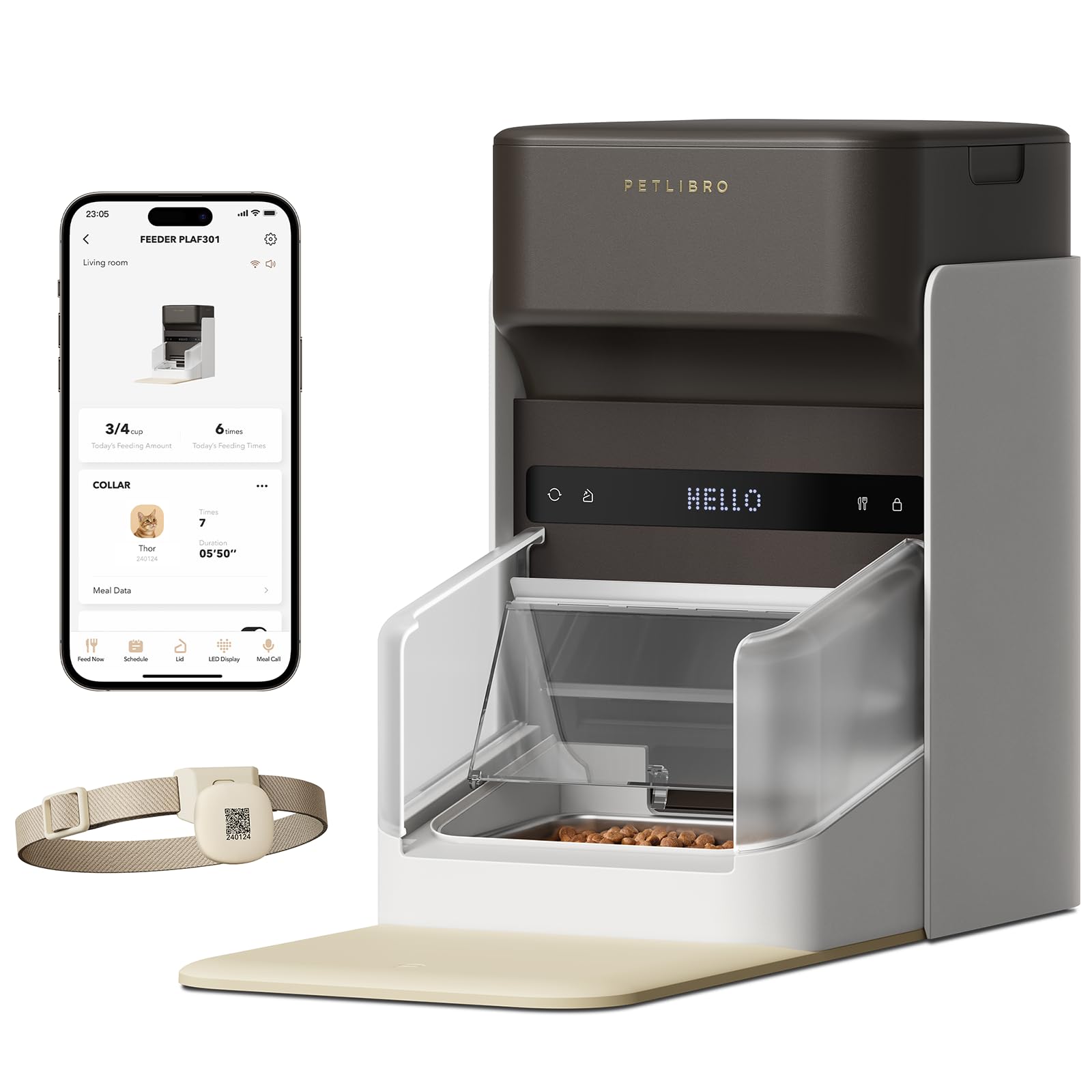 Amazon | PETLIBRO 自動給餌器 自動えさやり器 餌やり器 食器 RFID