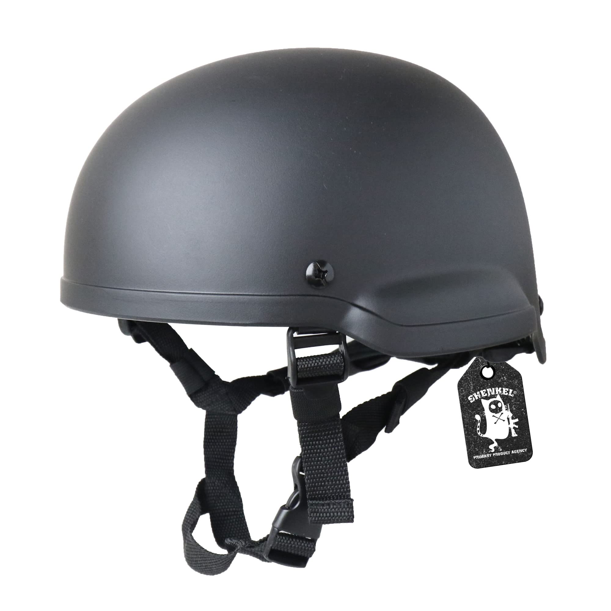 Amazon.co.jp: MICH2002タイプ 4点式あご紐ヘルメットBK 耳あり : ホビー