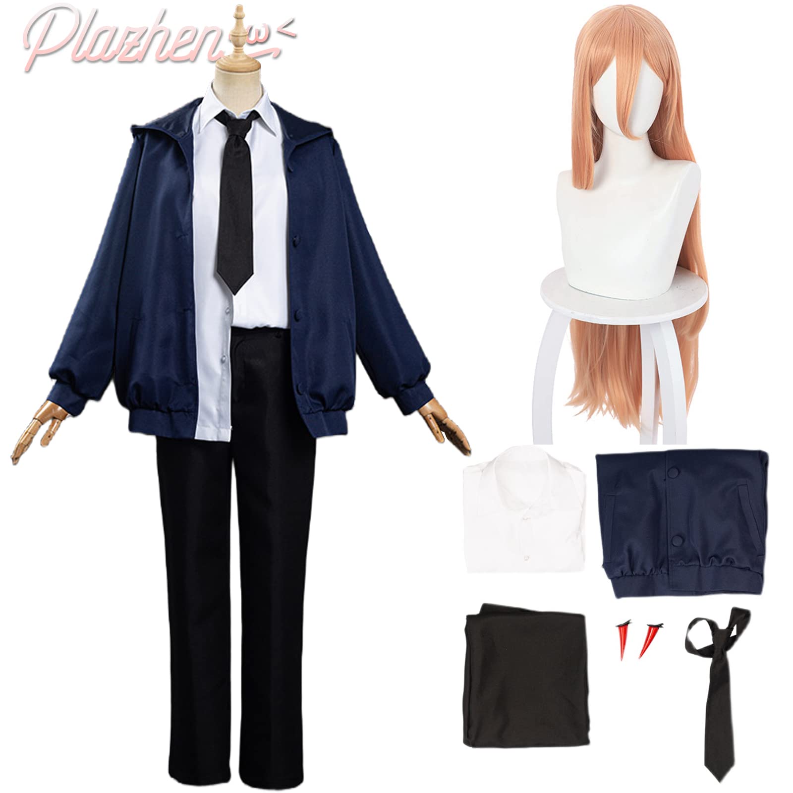 Amazon.co.jp: Plazhen パワー チェンソーマン パワー コスプレ衣装