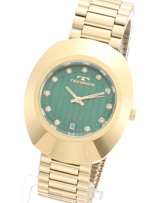 Amazon.co.jp: [テクノス] 腕時計 タングステン デイト T9C12GM メンズ