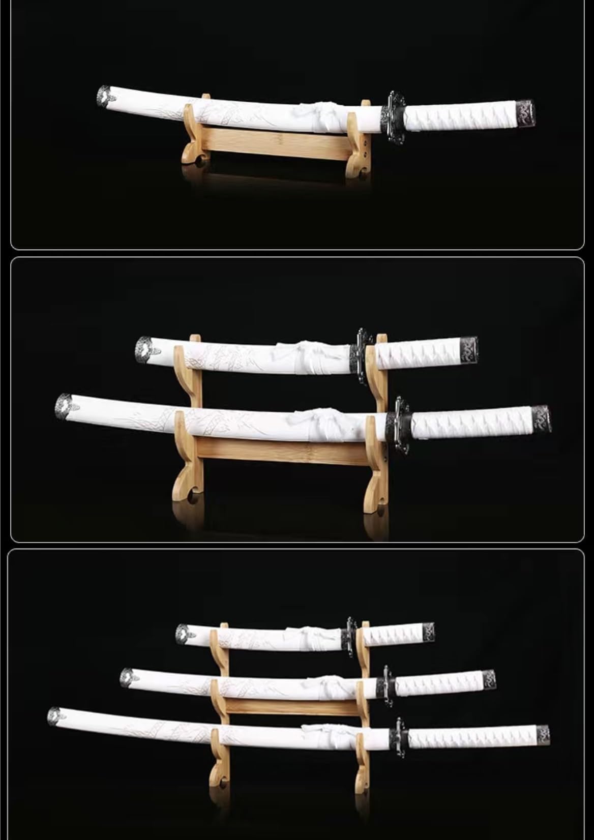 Amazon.co.jp: 刀掛け 刀掛台 竹木 無垢材 刀置き 剣置き 木製 木 刀