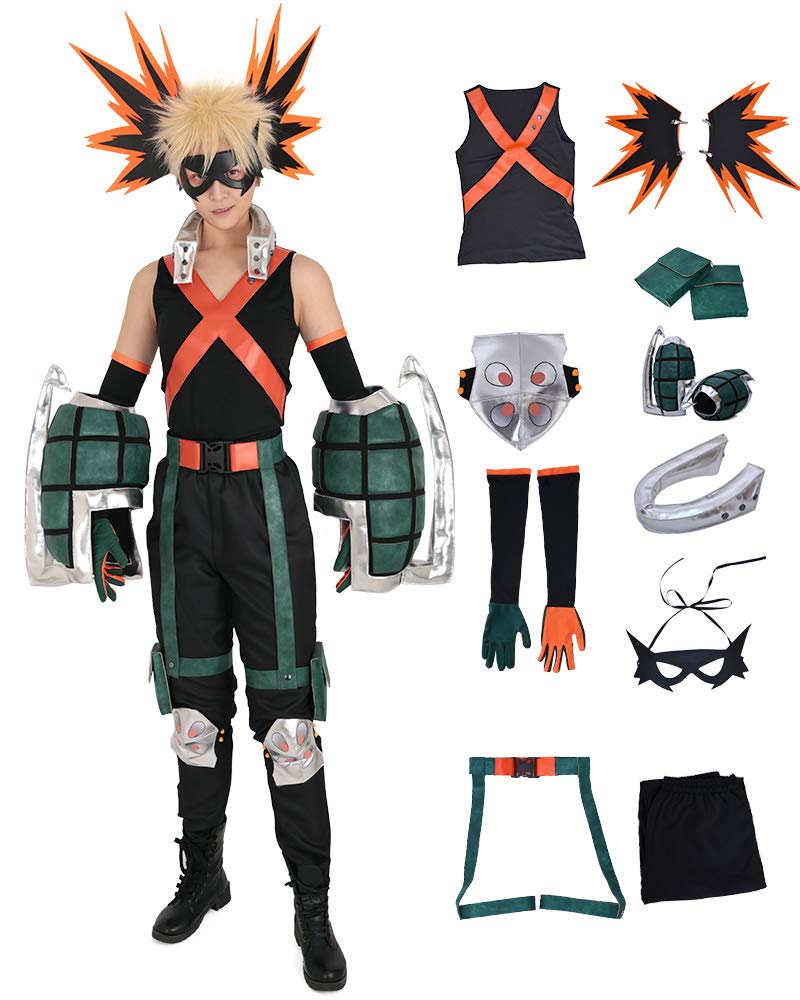 Amazon.co.jp: Miccostumes 男性 学生 コスプレ コスチューム ヒーロー